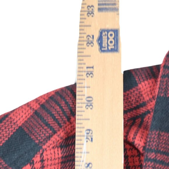 Duluth Trading Co. Plaid Medium Weight Flannel Shirt Lumberjack Black Red Medium - Picture 7 of 8